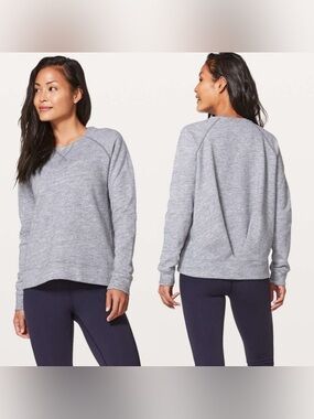 Lululemon Just Pleat It Crew in Heathered Space Dyed Nimbus